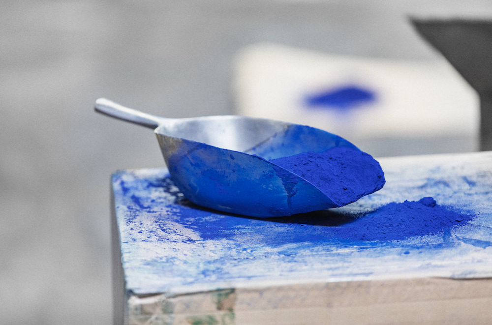 Pigment grind and inspection process at Winsor & Newton head office lab, London